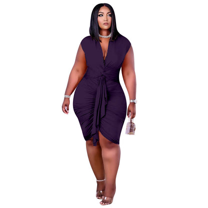 Large Size Women'S Fashion Milk Silk Commuter Jumpsuit